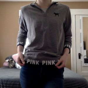 VS PINK half-zip
